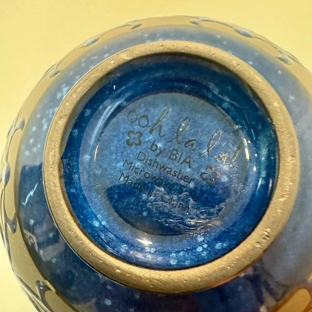 2 BIA Cordon Bleu Oh La La Arabella Blue Oven Safe / Dishwasher Safe Bowls - Picture 9 of 9